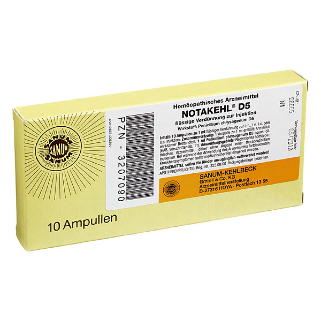 Notakehl D5, Injektionslösung (i.m., s.c., i.c.)