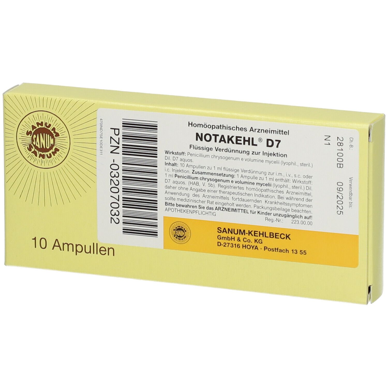 Notakehl D7, Injektionslösung (i.m., s.c., i.c.)