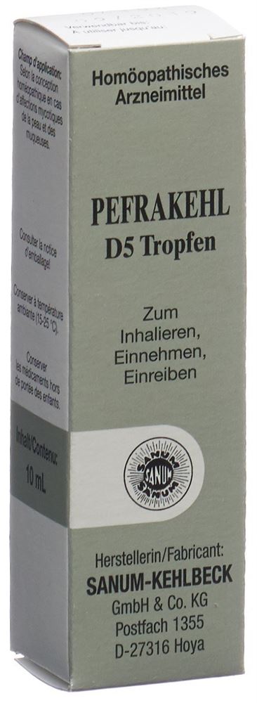 Pefrakehl D5, Tropfen zum Einnehmen und Inhalieren und Einreiben