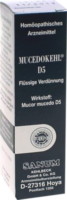 Mucedokehl D5, Tropfen zum Einnehmen