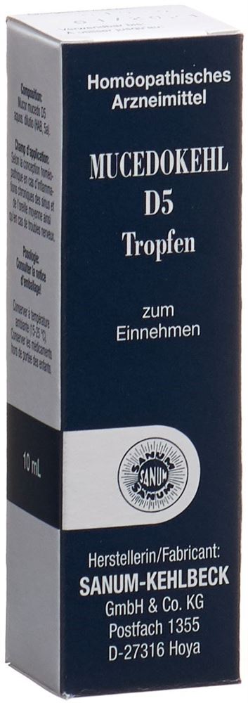 Mucedokehl D5, Tropfen zum Einnehmen