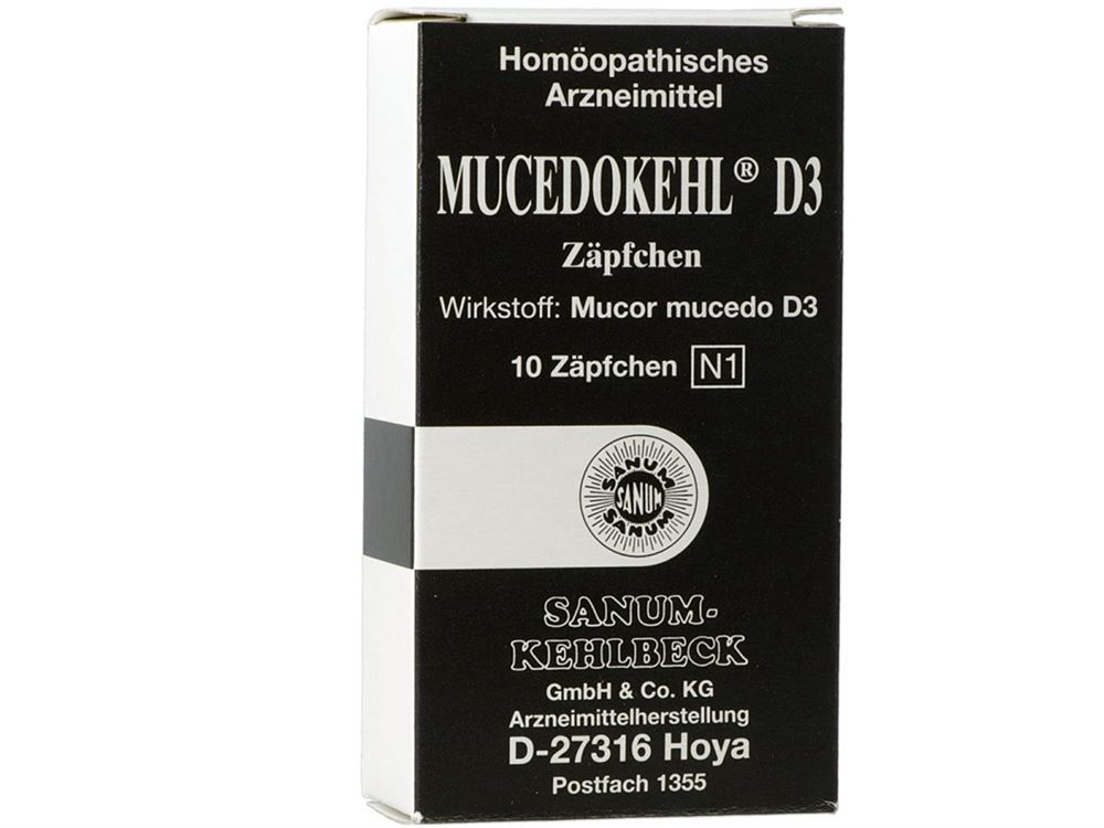Mucedokehl D3, Zäpfchen