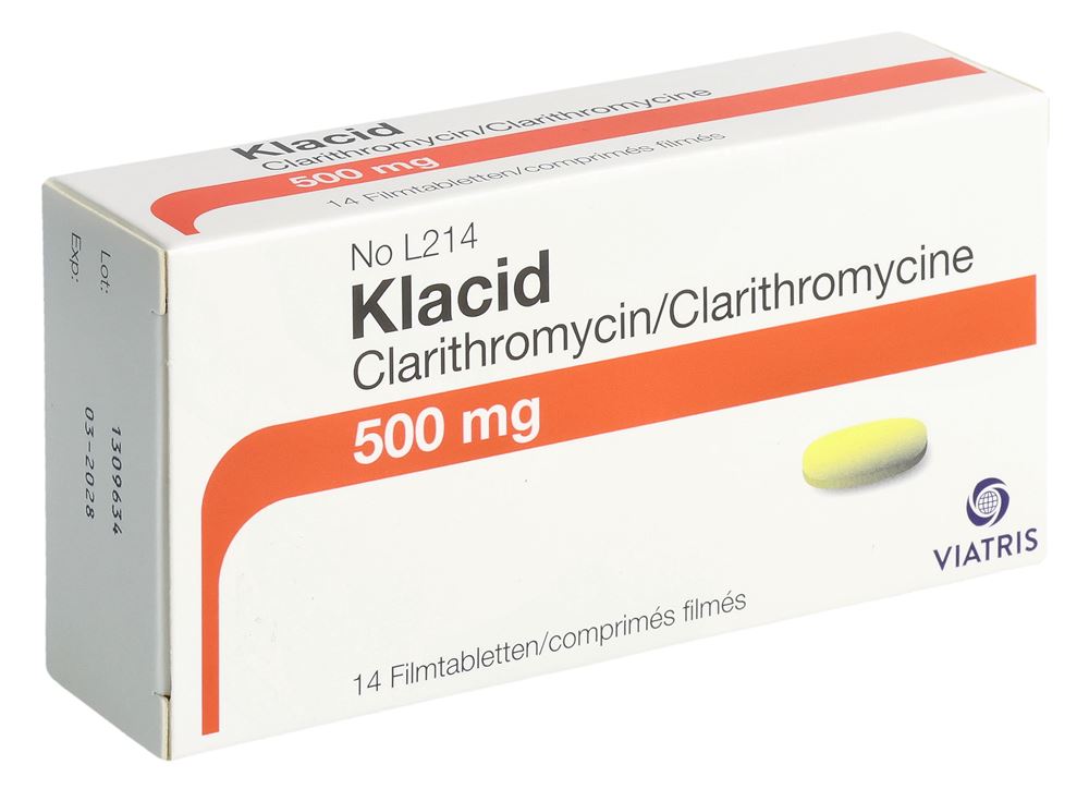 KLACID cpr pell 500 mg 14 pce