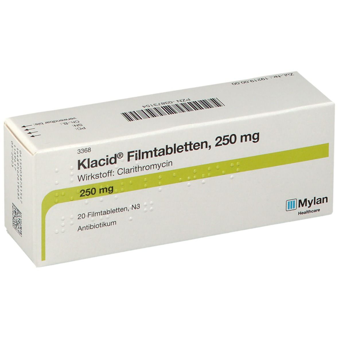 Klacid 250 mg, Filmtabletten