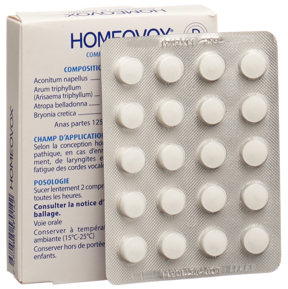 Homeovox, comprimés
