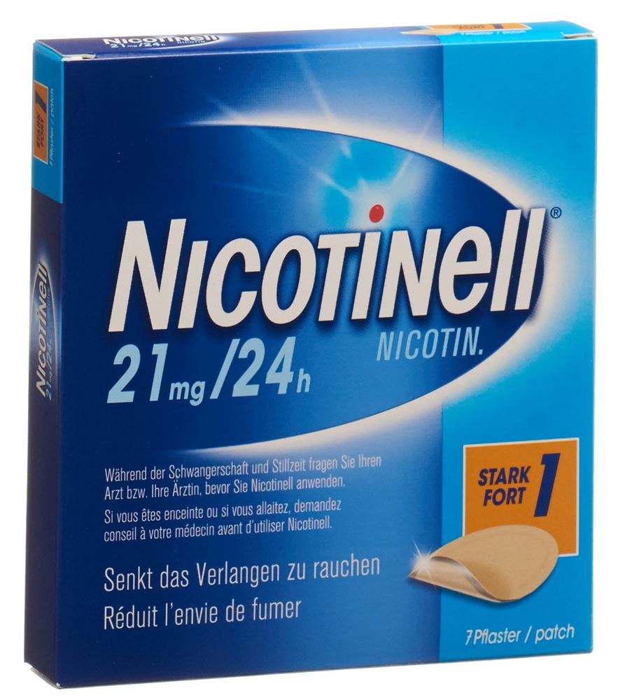 Nicotinell 21 mg/ 24 h (Stärke 1), transdermales Pflaster