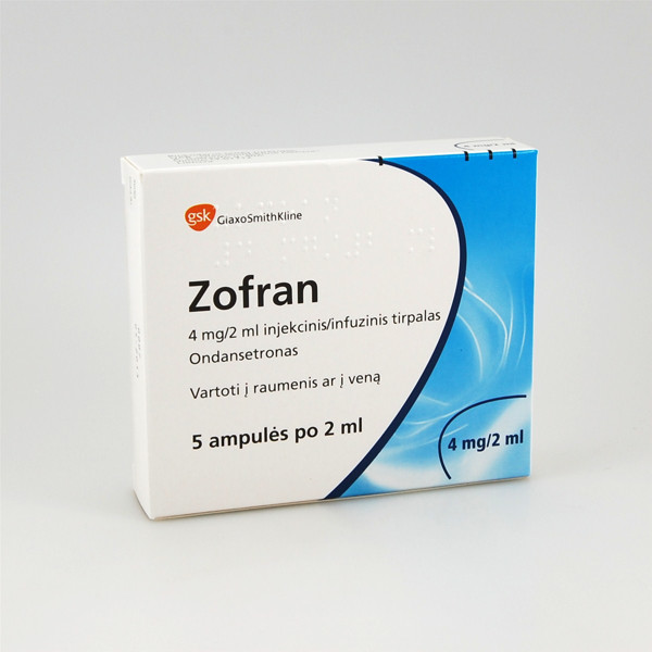 Zofran 4 mg/2 mL, Infusionskonzentrat/Injektionslösung
