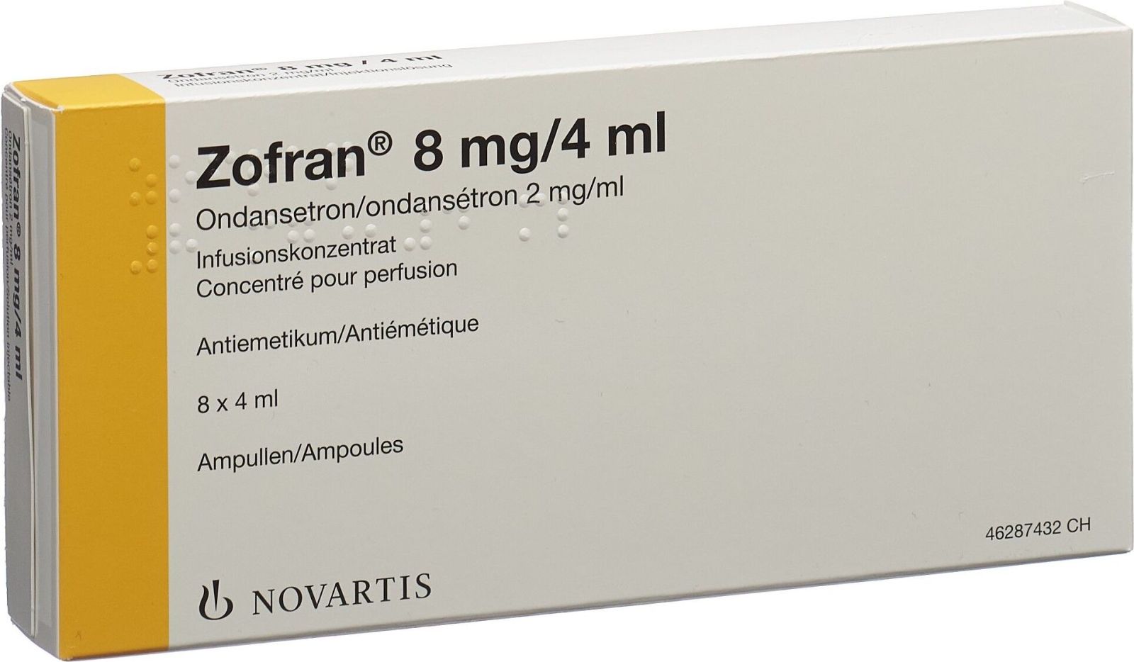 Zofran 8 mg/4 mL, Infusionskonzentrat