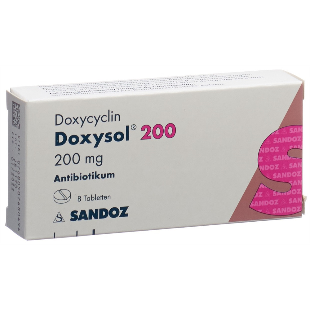 DOXYSOL cpr 200 mg 8 pce