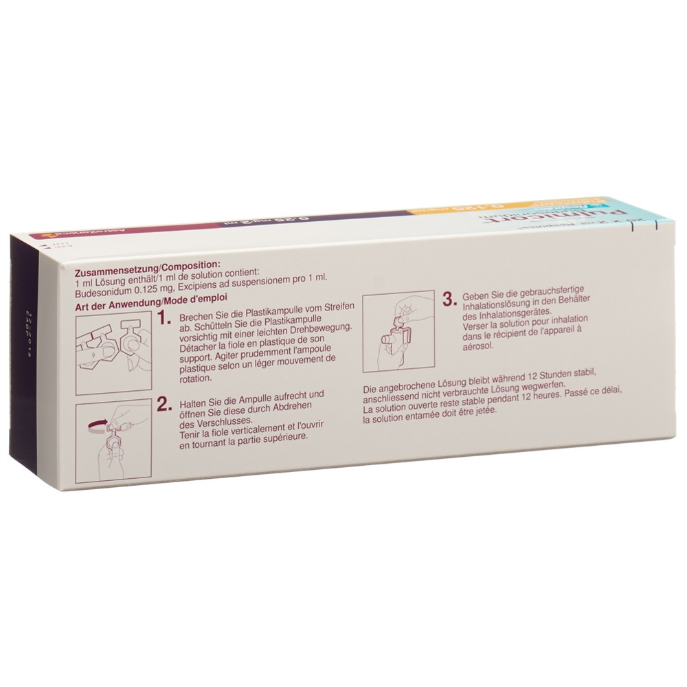 PULMICORT susp inhal 0.125 mg/ml 20 respule 2 ml