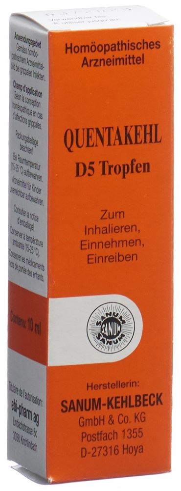 Quentakehl D5, Tropfen zum Einnehmen, Einreiben und Inhalieren