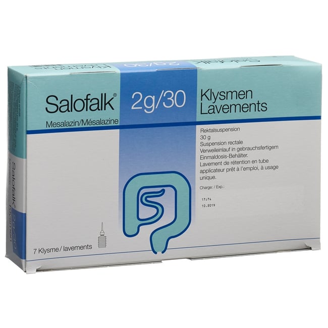 Salofalk 2 g, Klysmen