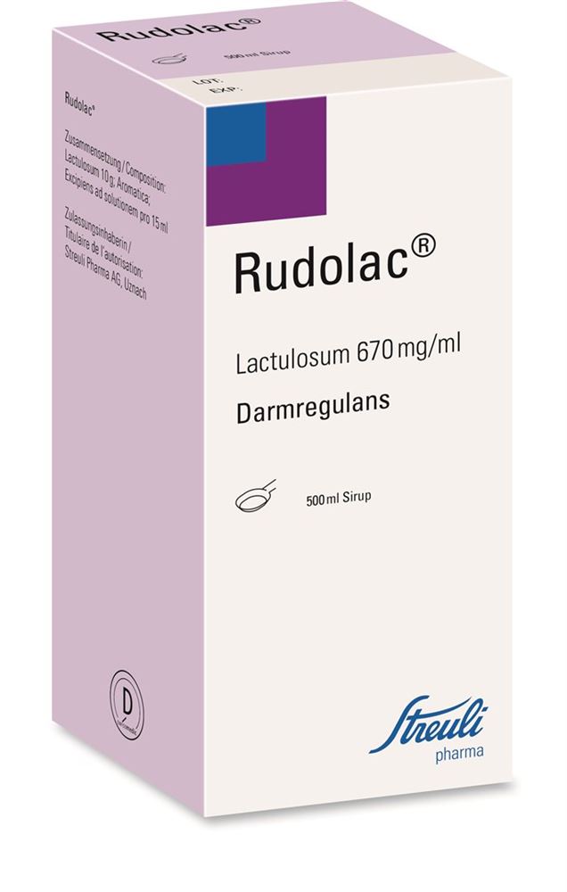 RUDOLAC sirop en bouteille 500 ml