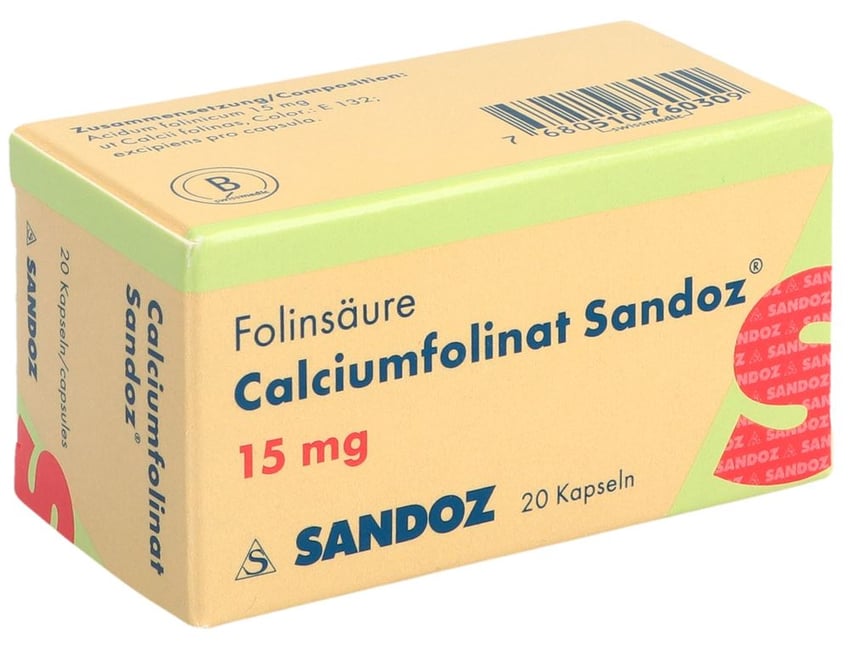 Calciumfolinat Sandoz eco 50 mg, Injektions-/Infusionslösung