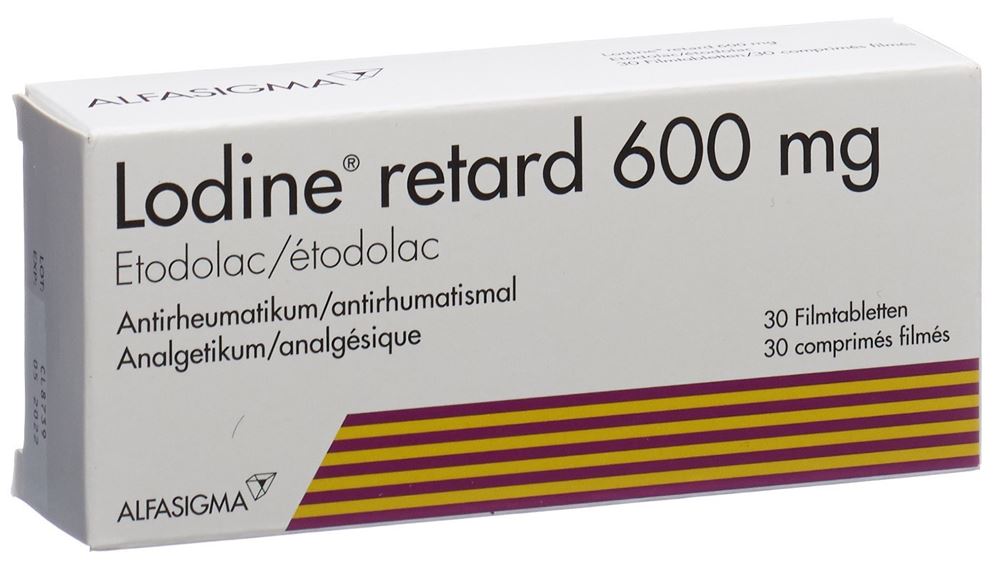 LODINE retard cpr pellic 600 mg 30 pce