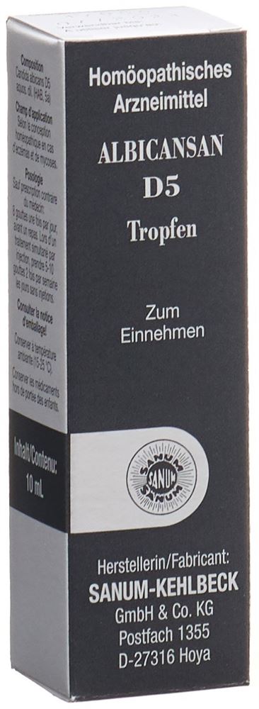 Albicansan D5, Tropfen zum Einnehmen