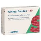 Ginkgo Sandoz 120, Filmtabletten