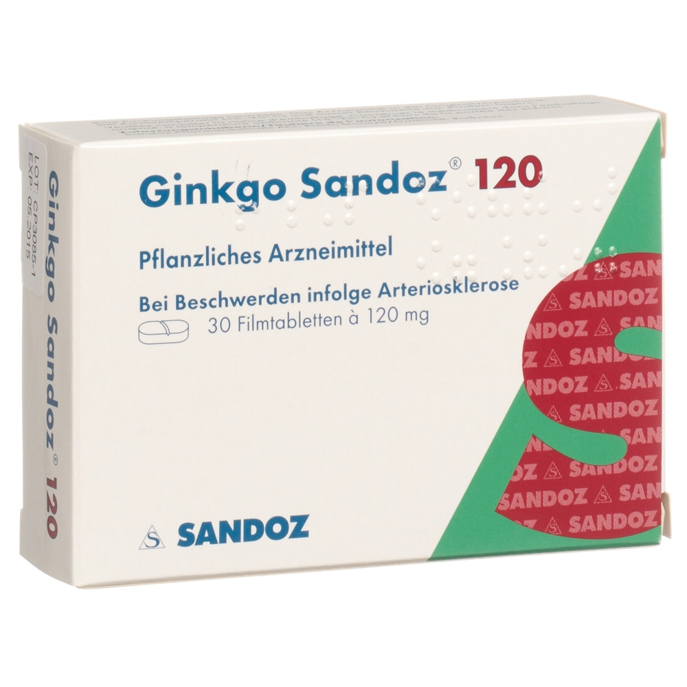 GINKGO Sandoz cpr pell 120 mg 30 pce