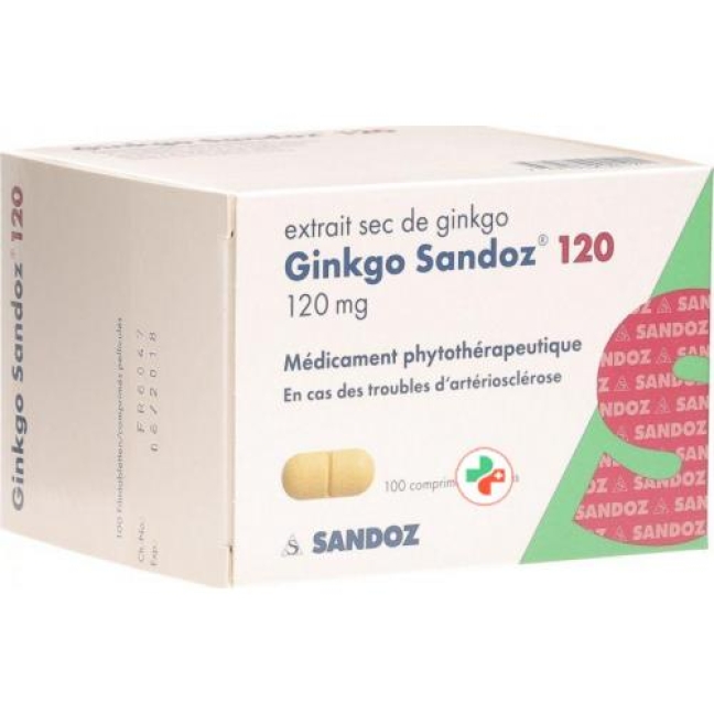 Ginkgo Sandoz 120, Filmtabletten