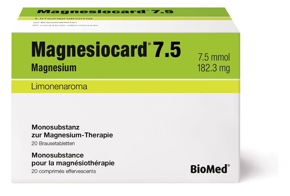 MAGNESIOCARD cpr eff 7.5 mmol sach 20 pce