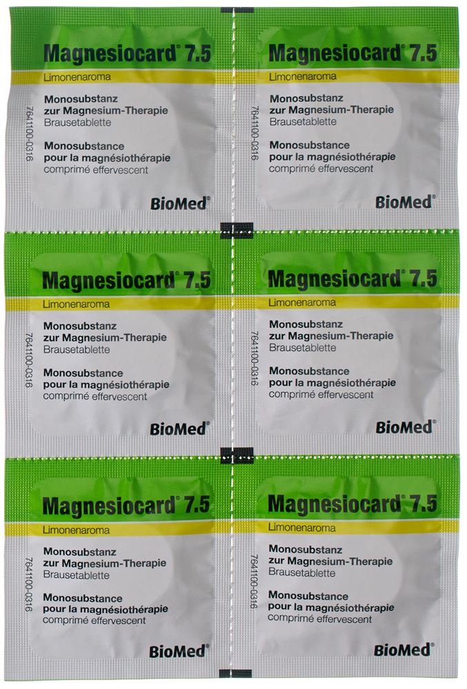 MAGNESIOCARD cpr eff 7.5 mmol sach 20 pce