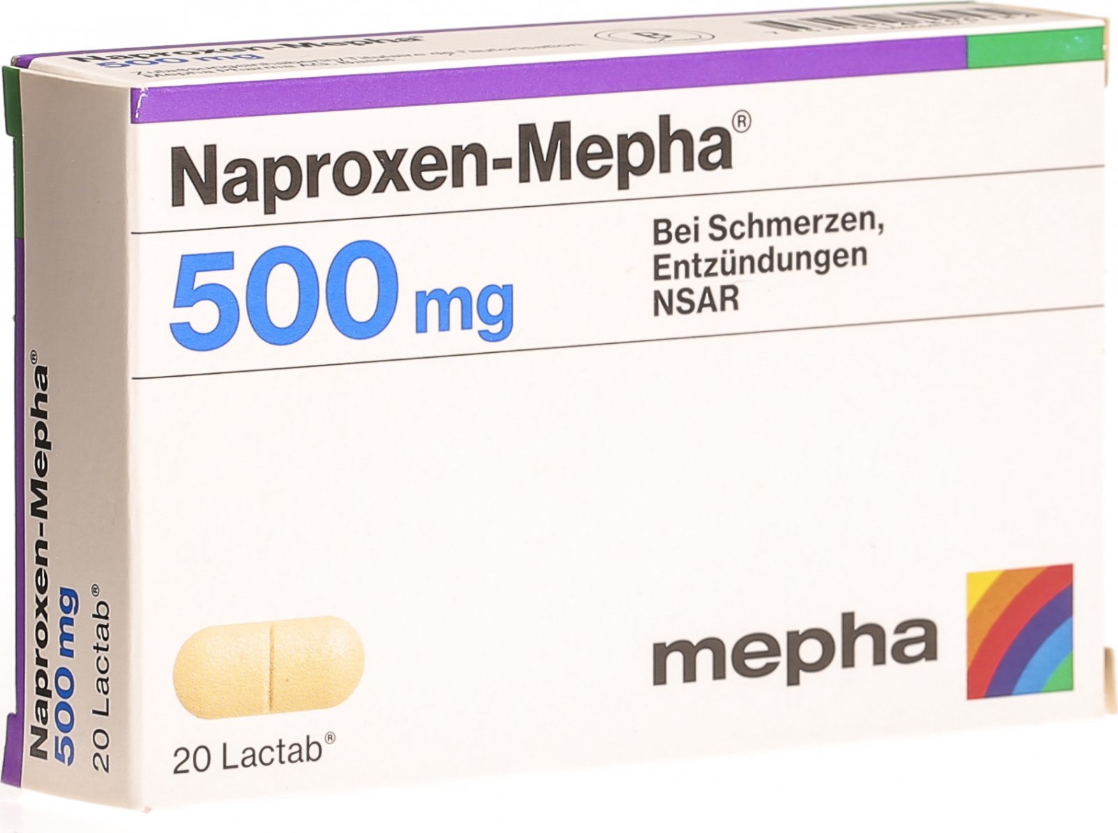 NAPROXEN Mepha Lactab 500 mg 10 pce