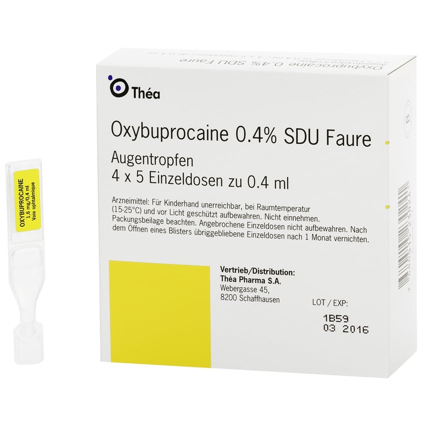 Oxybuprocaine 0,4 % SDU Faure, collyre