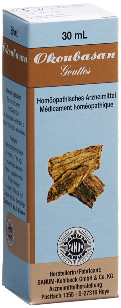 Okoubasan, Tropfen zum Einnehmen