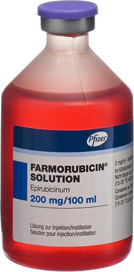 Farmorubicin Solution 200 mg/100 ml, Lösung zur intravesikalen Anwendung/Injektionslösung