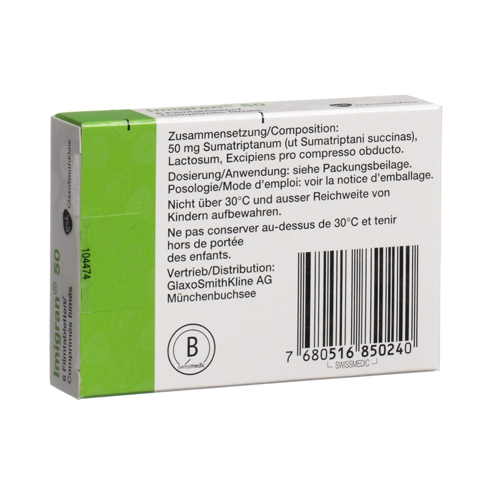 IMIGRAN cpr pell 50 mg 6 pce