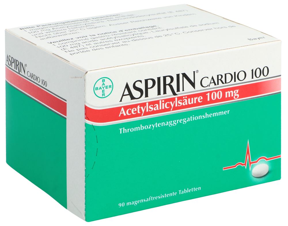 ASPIRINE CARDIO cpr pell 100 mg 90 pce