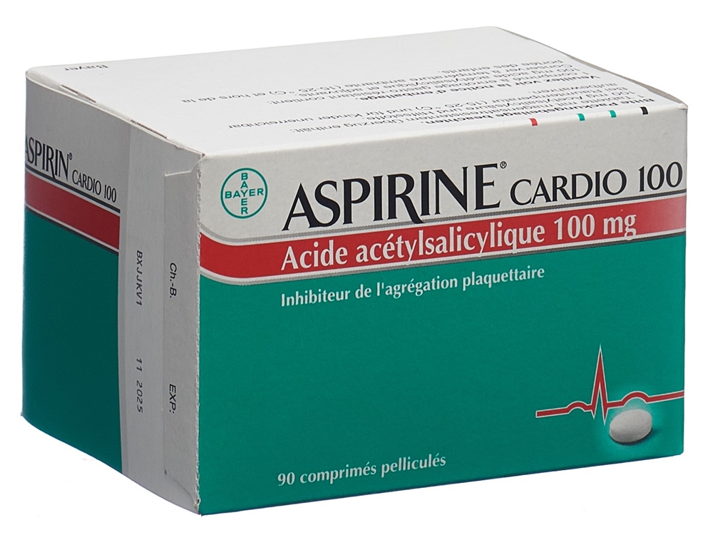ASPIRINE CARDIO cpr pell 100 mg 90 pce