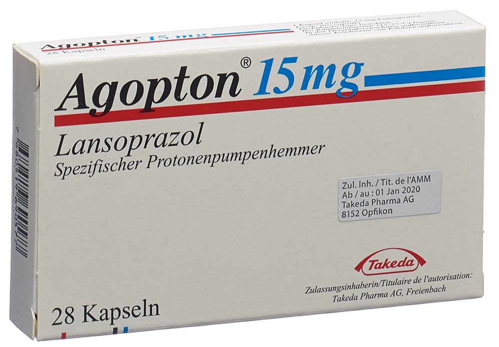 Agopton 15 mg, magensaftresistente Hartkapseln