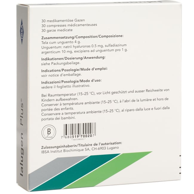 Ialugen plus, garze medicate