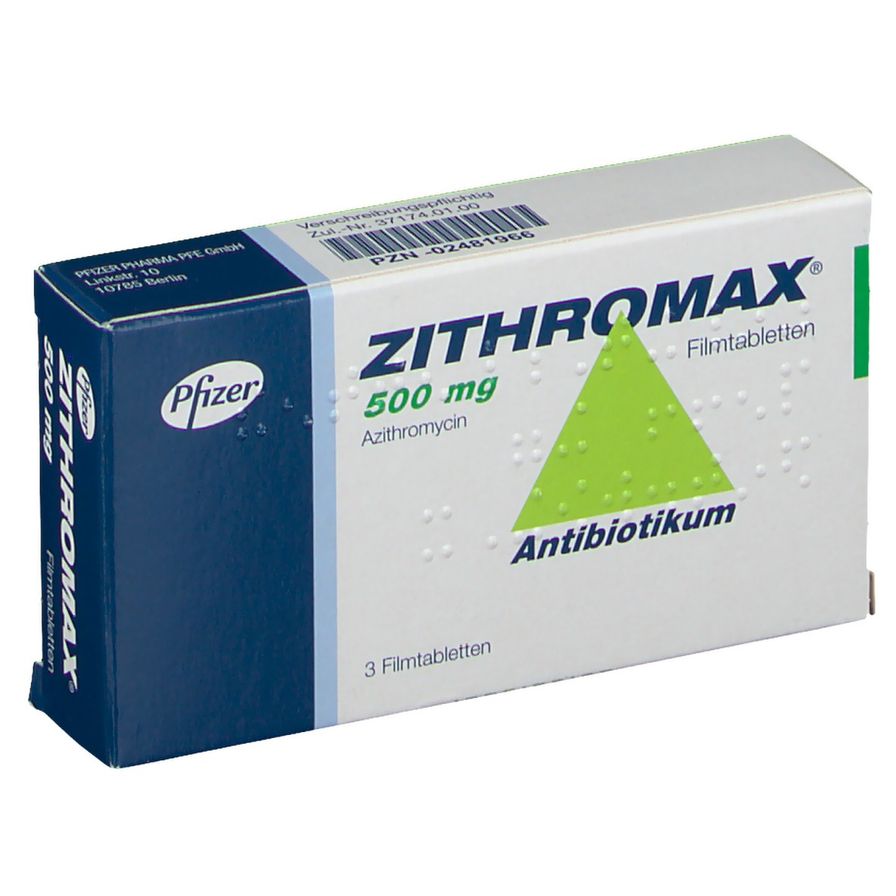 Zithromax 500 mg, Pulver zur Herstellung einer Suspension zum Einnehmen im Beutel