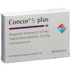 CONCOR 5 plus cpr pell 5/12.5 mg 30 pce
