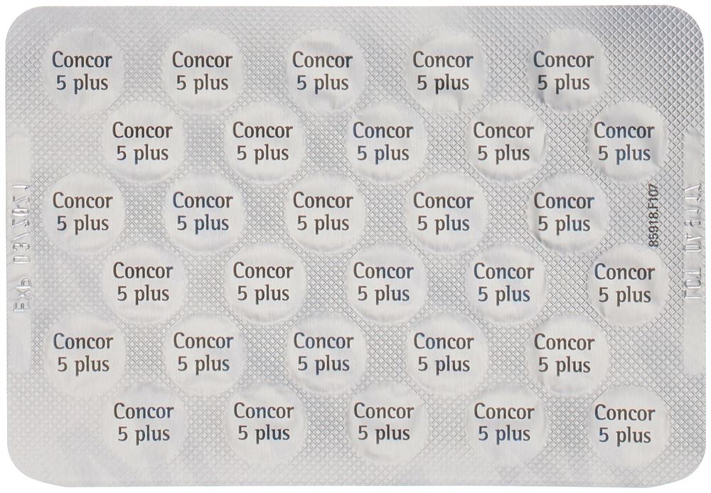 CONCOR 5 plus cpr pell 5/12.5 mg 30 pce
