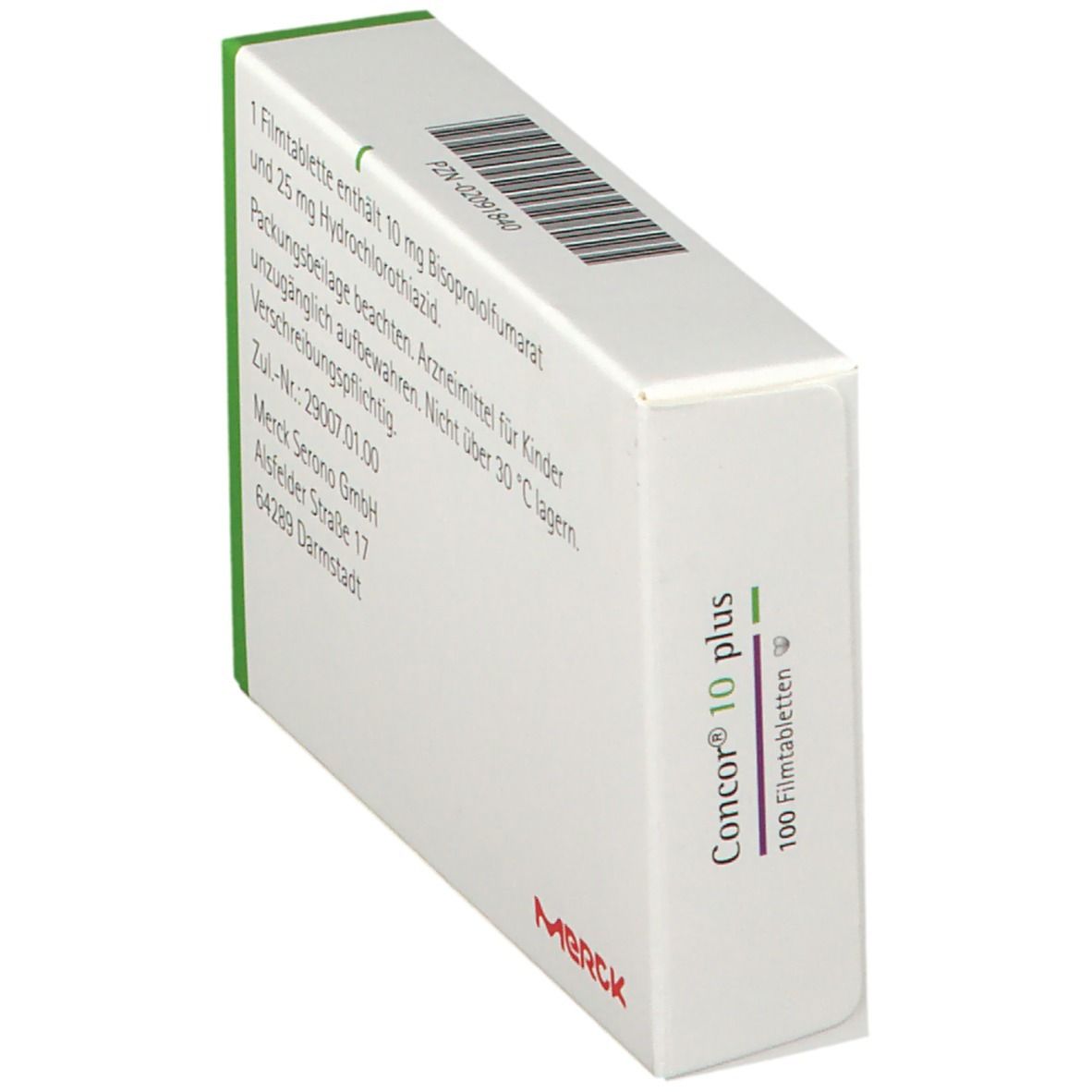 CONCOR 10 plus cpr pell 10/25 mg 100 pce