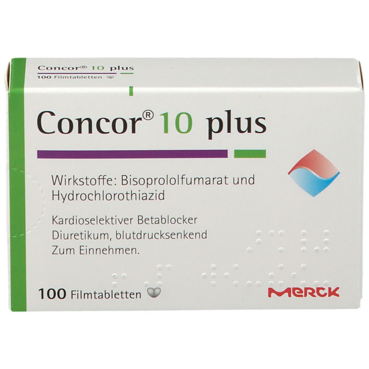 CONCOR 10 plus cpr pell 10/25 mg 100 pce