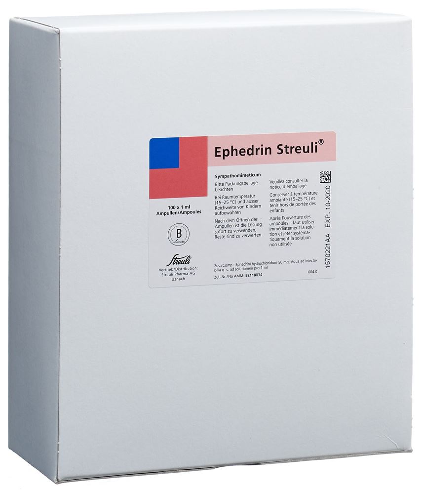 Ephedrin Streuli, Injektionslösung