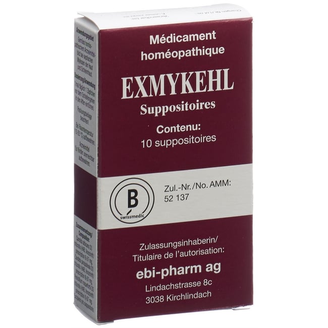 Exmykehl D3, Zäpfchen