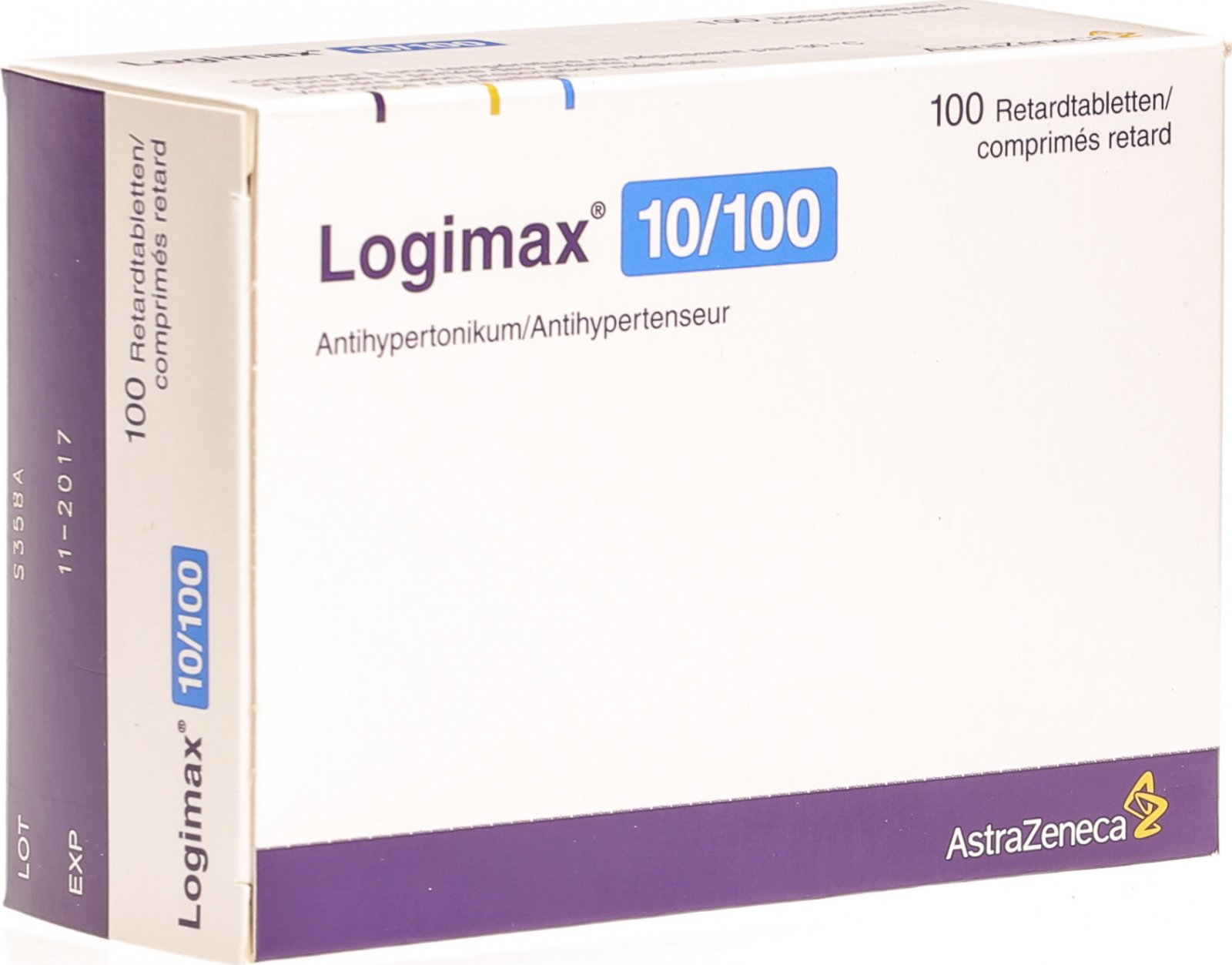 Logimax 10/100 mg, Retardtabletten