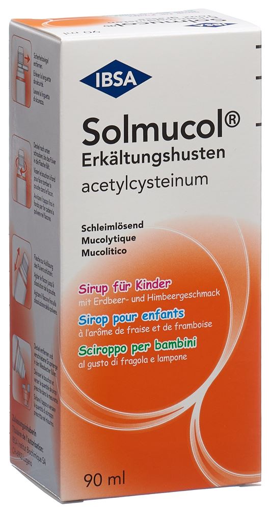 SOLMUCOL toux grasse sirop 100 mg/5ml 90 ml