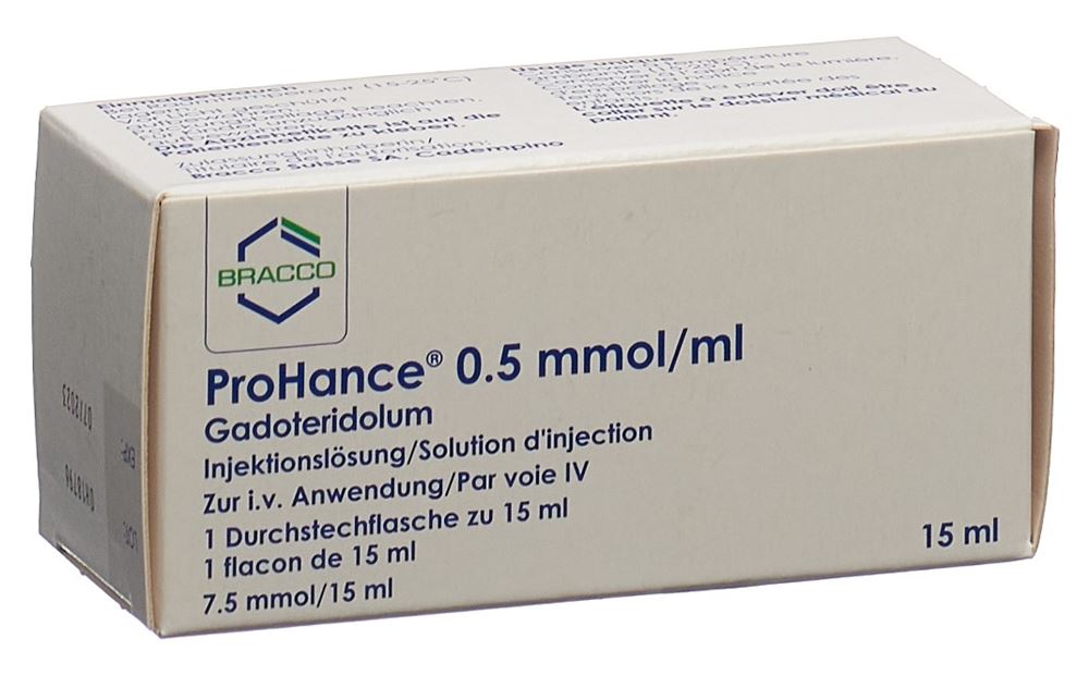 PROHANCE sol inj 7.5 mmol/15ml flacon