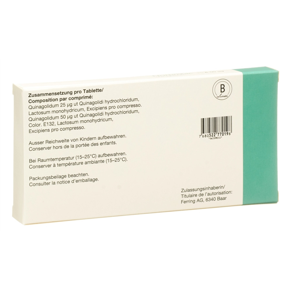 NORPROLAC emballage-départ cpr 25mcg + 50mcg 6 pce