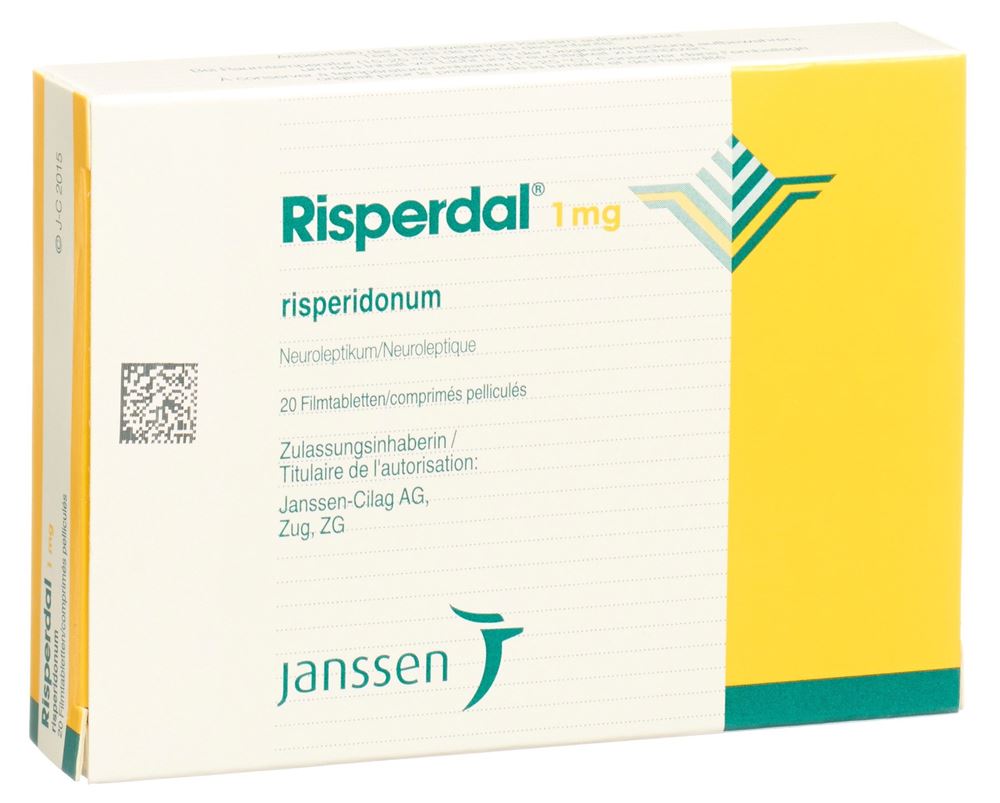 RISPERDAL cpr pell 1 mg 20 pce