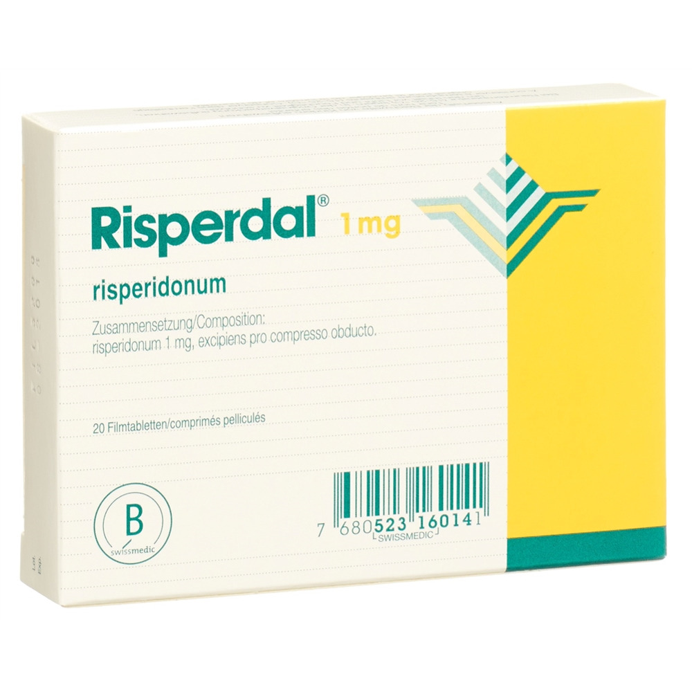 RISPERDAL cpr pell 1 mg 20 pce