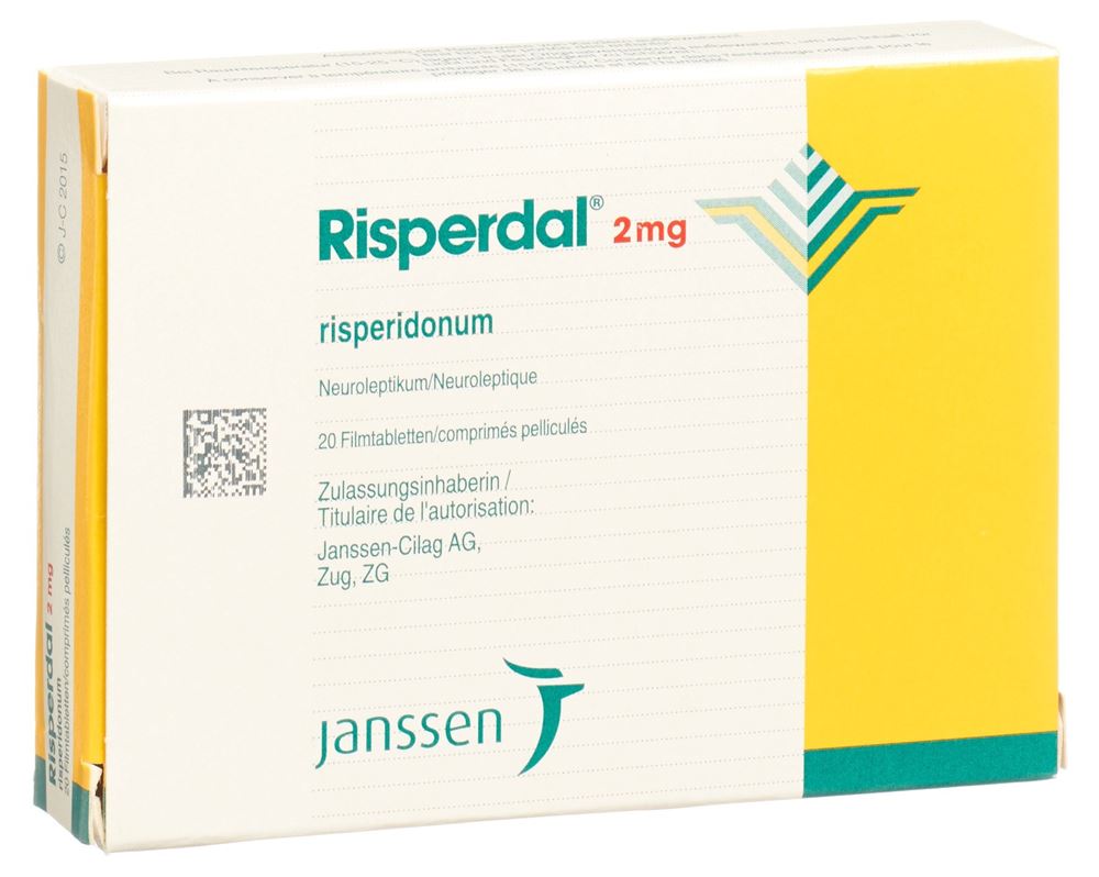 RISPERDAL cpr pell 2 mg 20 pce