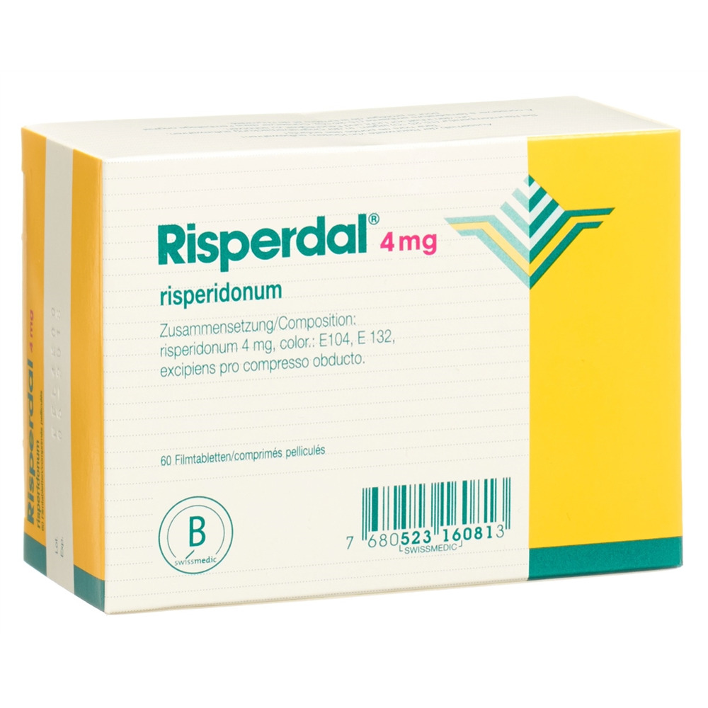 RISPERDAL cpr pell 4 mg 60 pce