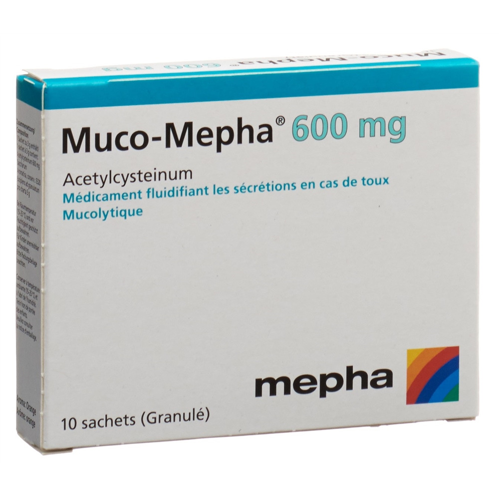Muco-Mepha 600 mg, Granulat mit Orangen-Aroma